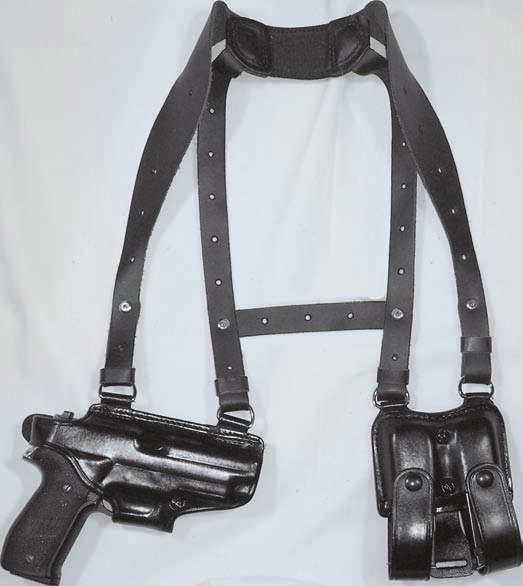 SHOULDER RIG 21 H770-A/H770-AA SHOULDER RIGS This shoulder holster features Hand Boned detail for a classy look. The shoulder holster is to be worn horizontally.