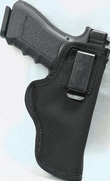 BALLISTIC NYLON 41 REFERENCE CHART FOR NH715 AVAILABLE FOR THE FOLLOWING WEAPONS: NH715 AMBIDEXTROUS The inside the waistband holster features a reinforced strip sewed to the inside front to aid in