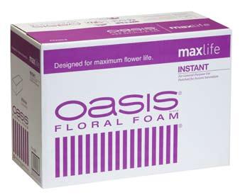 OASIS Floral Foam Maxlife than in any floral foam up to 50% longer.
