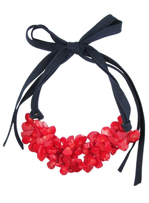Jess Necklace, red