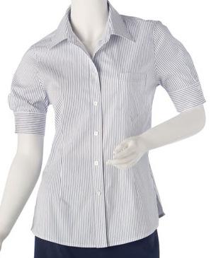 Stripe Shirt Cotton / Poly / Spandex Blend Males