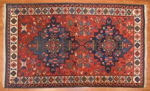 FINE RUGS & CARPETS 942 943 Antique Kuba rug, approx 3 x 5 Caucasus, circa 1900 Est $1,500-2,000 Antique Sarouk carpet, approx 105 x 168 Persia, circa 1930 Est $1,500-2,000 944