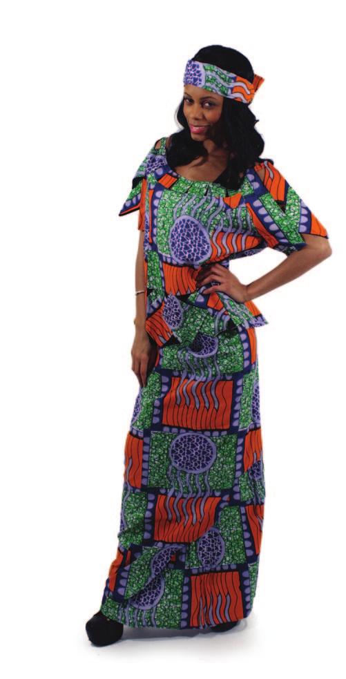 this African Print Skirt set.