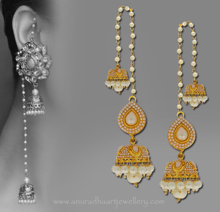 Hoops Jhumkis Hoops jhumkis are the perfect combination of two different types of earrings.
