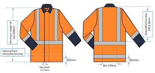 CoPTTM Technical Note: Revised requirements for high visibility garments ii. Rear of garment 0.3m 2 ii. Rear of garment 0.3m 2 0.35m 2 B3.4.