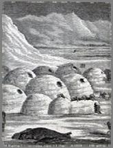 Inuit Homes In the summer, Inuits lived in tent huts made from