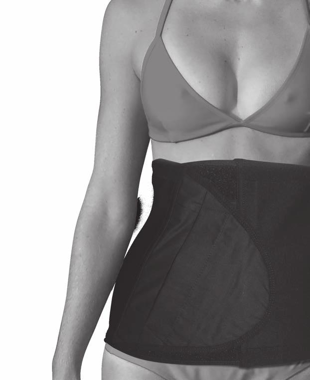 Hernia/Ostomy Support Belt TM Revolutionary 2-way stretch fabric is supportive yet comfortable The fabric conforms to fit an individuals shape during daily activity A unique glove design allows easy