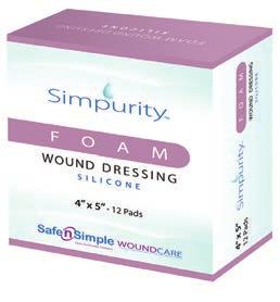 Foams Foam Wound Dressing - Ionic Silver Simpurity Foam Dressing is a silver ion-containing polyurethane foam dressing that protects wounds from bacterial penetration while reducing the bioburden in