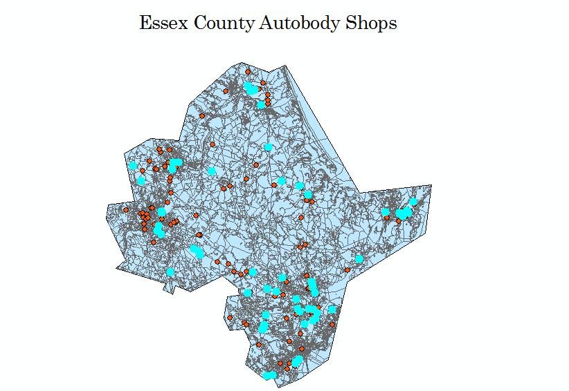 what I expected. I was expecting the preferred shops to be focused on the bigger cities, however they were evenly spread out across the county as you can see in this map.