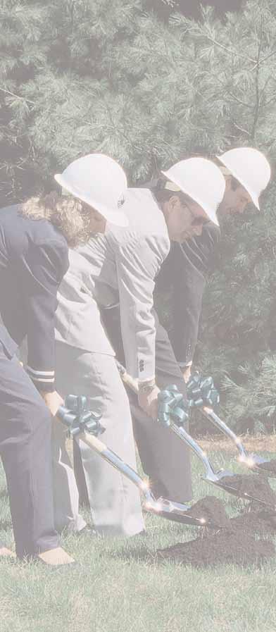 Ceremonial Shovel Groundbreaking ceremonies celebrate new beginnings, but usually also represent months or years of work by a person or committee to