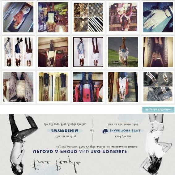 Free People: MYFPDENIM Playing perfectly to their Millennial audience, Free People actually ships cards with hashtags to consumers that buy their denim products encouraging them to upload