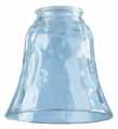 12" * 81095 Clear Seeded Bell Height: 5" Diameter: 4.