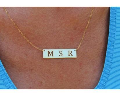 Gold Plated Initials with Diamond Accent Item