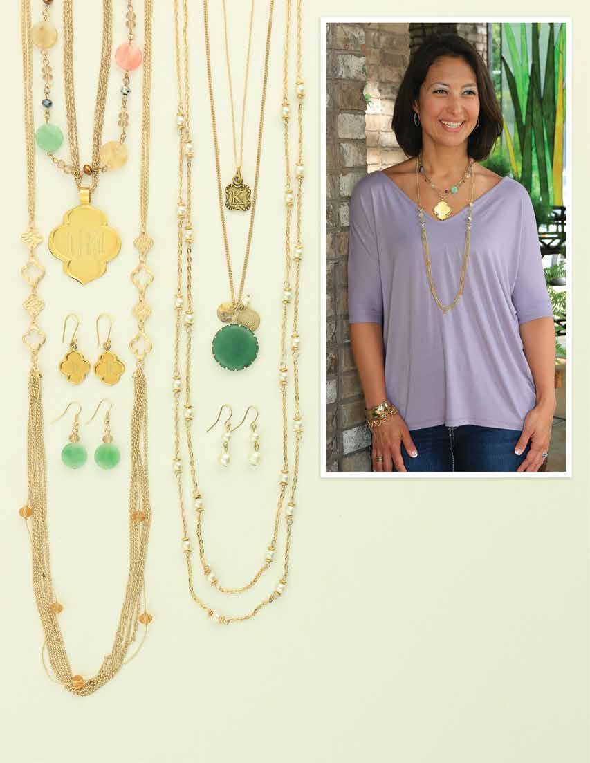 D. A. B. E. C. F. 44 Style Tip: Go long! A long necklace elongates your lines - adding inches to your height and taking 5 lbs. off (so they say!) a.