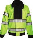 pockets Side vents with 10" zippers and snap closure 73160A 86 HIGH-VISIBILITY SIDE 2 rows of 2" wide 3M