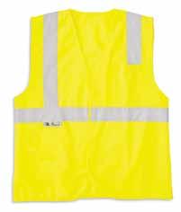 VISIBILITY Non-ANSI Rated 60927 71 LImE YELLOW 60927 SAFETY VEST - NON-ANSI Open sides with