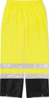 and sealed seams Four pockets including radio pocket on right chest 2" reflective material on 100% polyester Sizes: M-5XL. Color: Lime Yellow (71).
