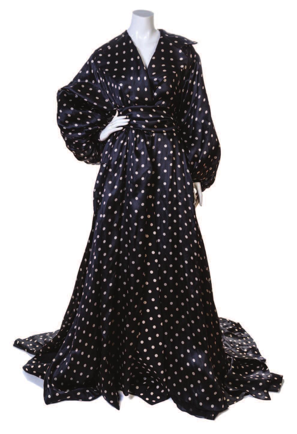 Provenance: Christie s London, September 28, 2006 $800-1,200 51 53 A Christian Dior Polka Dot Evening Coat, Late 60 s/early 70 s, of heavy silk