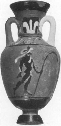A BOX OF ANTIQUITIES FROM CORINTH 87 A miniature pointed amphora is covered entirely with a brilliantly lustrous black glaze.
