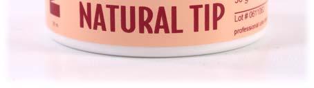 Uses for Natural Tip are: An American Manicure look over gels, acrylics and wraps.