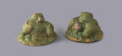 dynasty (206 BCE 220 CE) bronze, diameter 6.