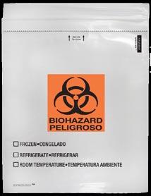 SPECI-Zip Reclosable Biohazard Bags SPECI-ZIP Reclosable Biohazard Bags The