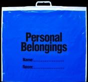 Patient Belonging Bags Patient Belongings Bags Inteplast offers a wide variety of personal belongings and patient care bags.