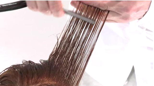 Step 16 Razors can be used to remove length and bulk from the hair.
