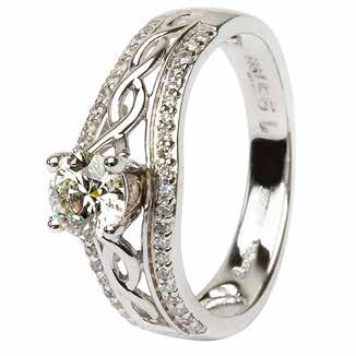The Claddagh's hands, heart and crown symbolizing friendship, love and loyalty.