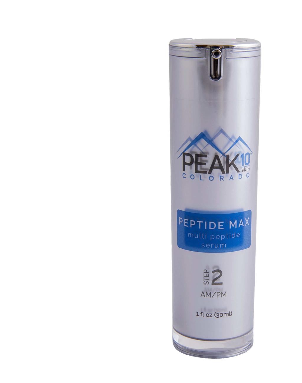 PEPTIDE MAX multi peptide serum This product contains six of the most potent peptides currently available for age defense.