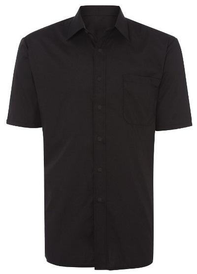 CATERING Male Female CR221 Mens S/S shirt Classic collar Chest Pocket 100gsm 65% polyester/35%