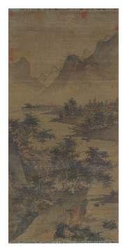 Property from the Private Collection of Arthur Elman, Kansas City, Missouri $2,000-4,000 690* With Signature of Xia Gui 19TH CENTURY Landscape, yu weng wan she tu ink and