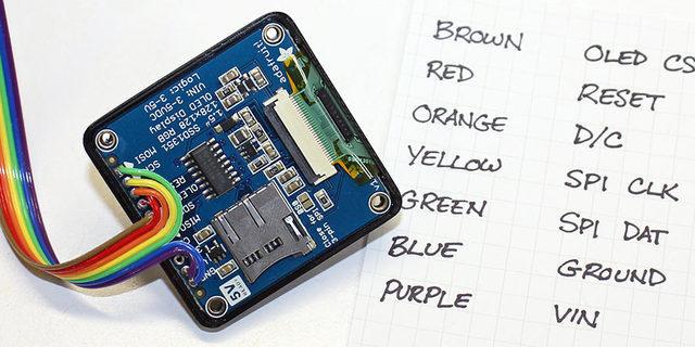 If using a ribbon cable as shown above, write down your own legend that maps wire colors (or wire numbers if single-colored cable) to pin functions.