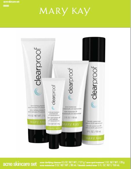Clear Proof Acne Skin Care Includes: Clarifying Cleansing Gel* Blemish Control Toner* Acne