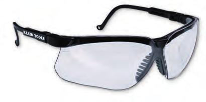 Protective Eyewear Features: Impact resistant polycarbonate lenses block greater than 99.9% of harmful UVA and UVB radiation up to 400 nanometers.