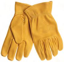 43 40006 40022 Cowhide Driver s Gloves Lined Tough, durable, sueded cowhide leather. Thermolite lining for warmth. Gunn cut with seams away from wear surfaces.