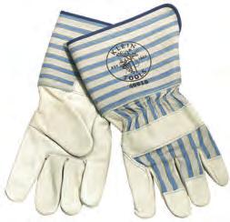 Index fingers are wrapped with slip-resistant material. 40072 large.46 40074 extra-large.48 Lineman Work Gloves 4 Neoprene cuff with side vents.
