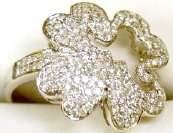 , Now ONLY $89.99ea.!!!. (10070) GORGEOUS FLORAL SHAPED DIAMOND RING - Uniquely designed floral shaped ring.