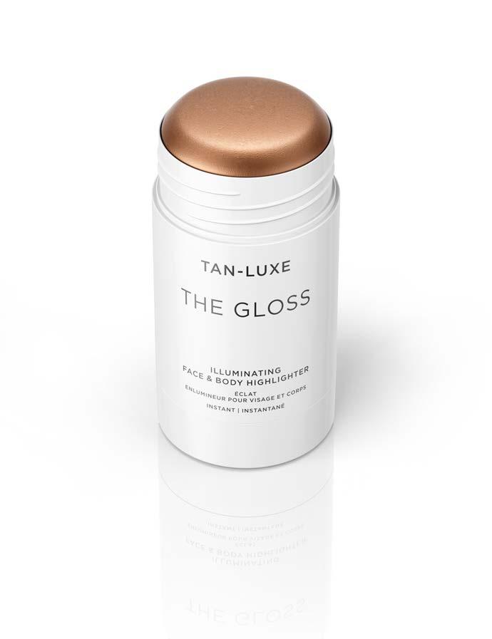 THE GLOSS ILLUMINATING FACE & BODY HIGHLIGHTER A highlighter and instant tanner in one, THE GLOSS creates luminous skin radiance in a flash, delivering color, gloss and glow in one sweep.