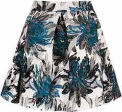 NAVIGATOR A/W CO LLECTION 2016 STYLE: YASS21 DESCRIPTION: Floral Jacquard skirt COLOURS: Teal LENGTH: 45cm