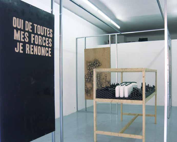 White Spirit I Peinture Noire, 2010. Exhibition view.