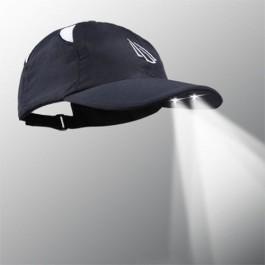 flashlight. The 4 LED's provide more than 48 Lumens and are concealed under the brim so the hat looks just like any other hat until you need to turn them on.