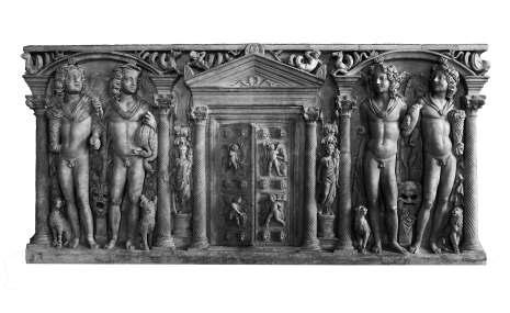 Sarcophagus with the Four Seasons Allegory (Horae Flanking the Entrance to the
