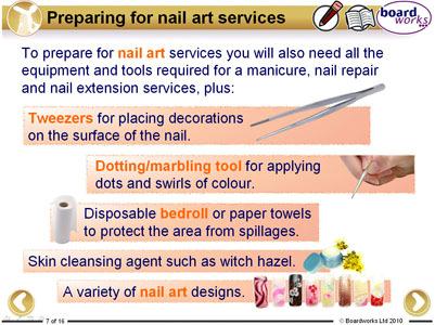 of nail extension and nail art services and how they work appreciate the importance of keeping up-to-date with new ideas and trends. 10.