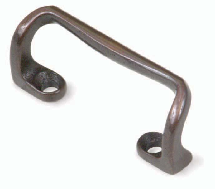 H17 Pull Handle Red Bronze, Satin Brushed/ Oxidized 1020 This compact pull is ideal for use when mounting space is