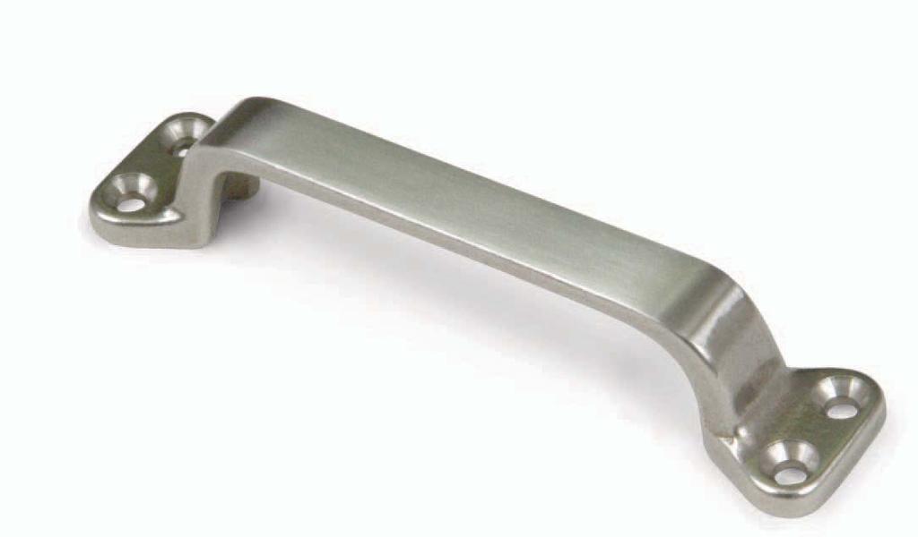 H18 Pull Handle White Bronze, Satin Brushed 0125 This wide pull allows a sturdy hand grip for large windows.