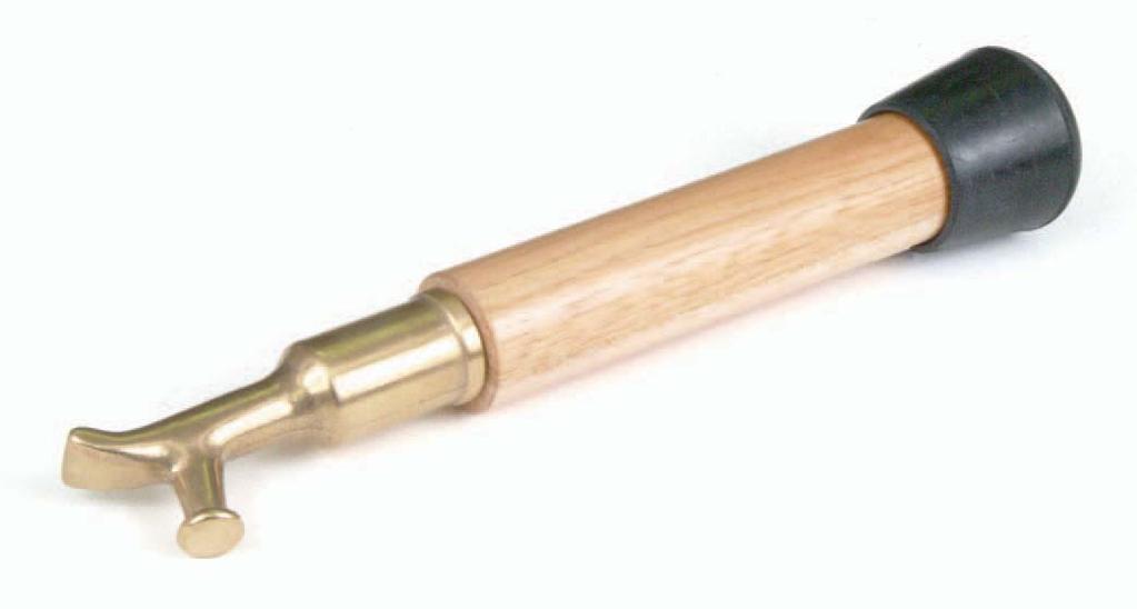 H32 Naval Brass, Satin Brushed 2104 with Hickory Pole Sash Pole Assembly This wood sash pole allows operation of