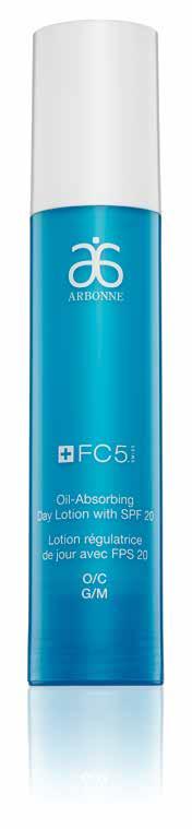 MORNING (CONTINUED) FC5 Oil-Absorbing Day Lotion with SPF 20: Lightweight, dual purpose moisturizer absorbs oil and provides UVA/UVB protection.