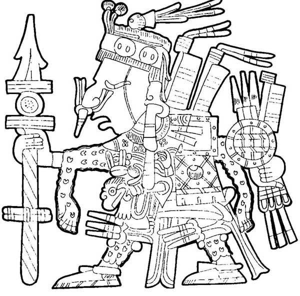 Figure 2. Representation of Xipe Totec (taken from the Diccionario de Mitología y Religión de Mesoamérica, 2002).