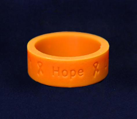 Difference with an orange ribbon. The heart is approximately 1.5 inches 